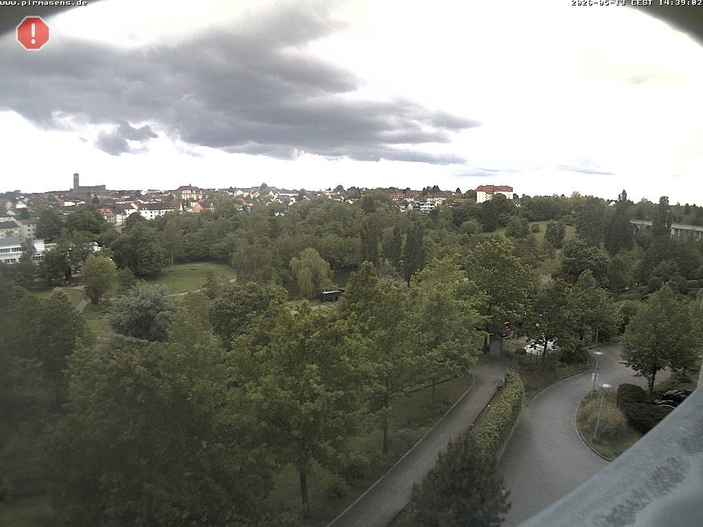 Archiv Foto Webcam Pirmasens - Blick vom Museum Dynamikum auf den Strecktalpark
