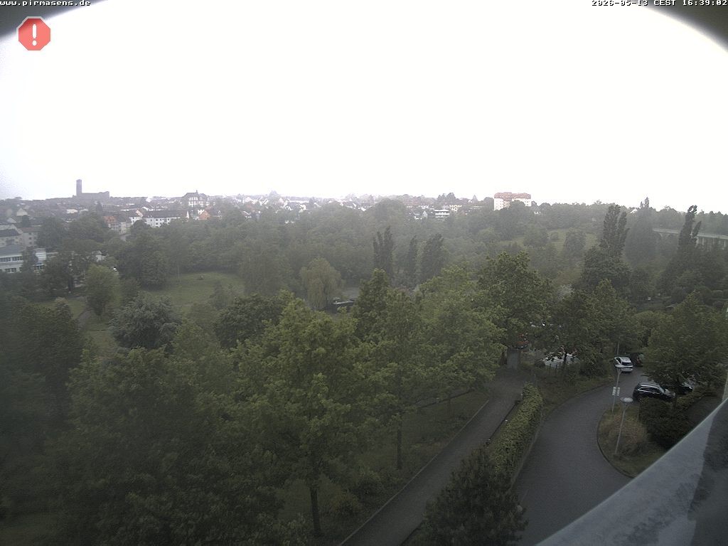 Archiv Foto Webcam Pirmasens - Blick vom Museum Dynamikum auf den Strecktalpark