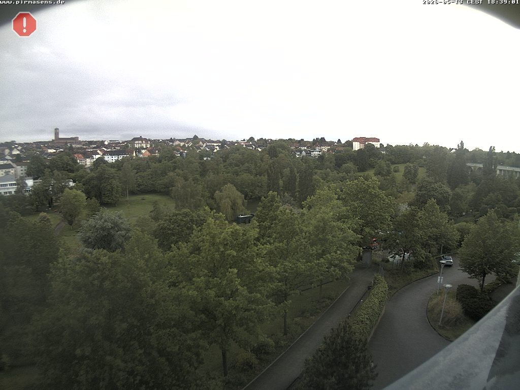Archiv Foto Webcam Pirmasens - Blick vom Museum Dynamikum auf den Strecktalpark