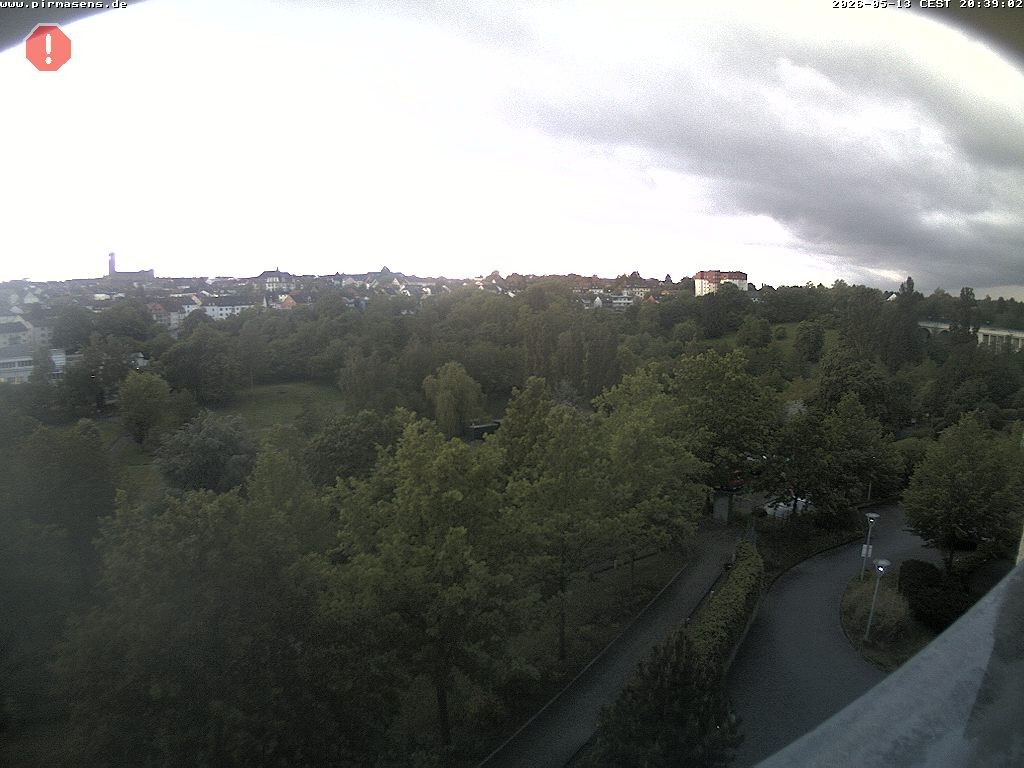 Archiv Foto Webcam Pirmasens - Blick vom Museum Dynamikum auf den Strecktalpark
