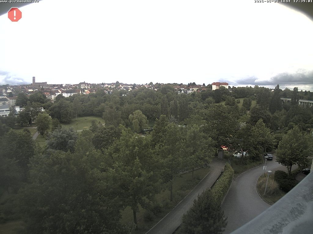 Archived image Webcam Pirmasens (Rheinland-Pfalz) - Blick vom Museum Dynamikum auf den Strecktalpark