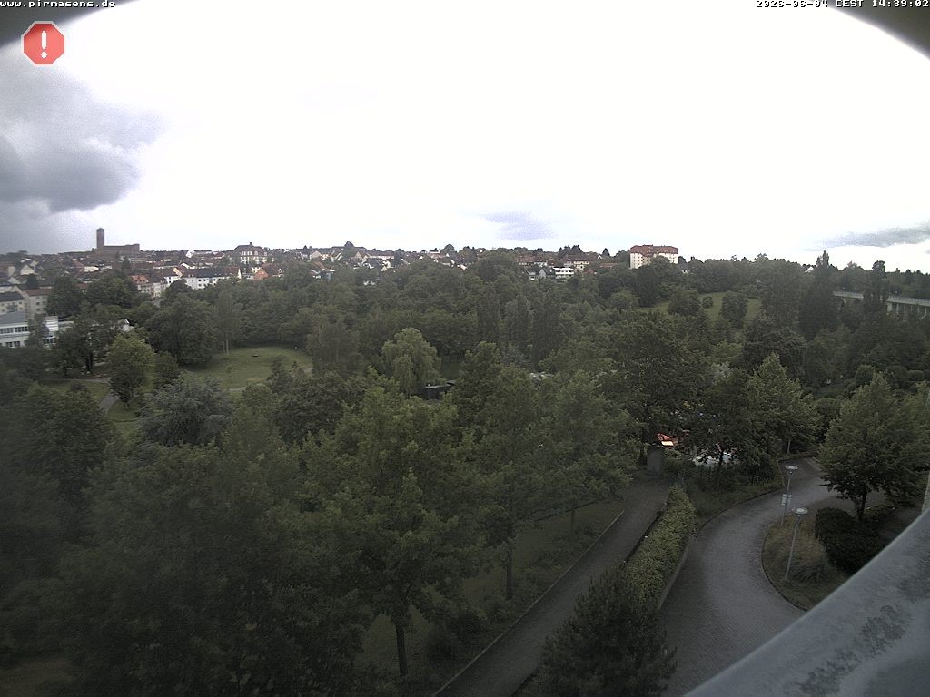 Archived image Webcam Pirmasens (Rheinland-Pfalz) - Blick vom Museum Dynamikum auf den Strecktalpark