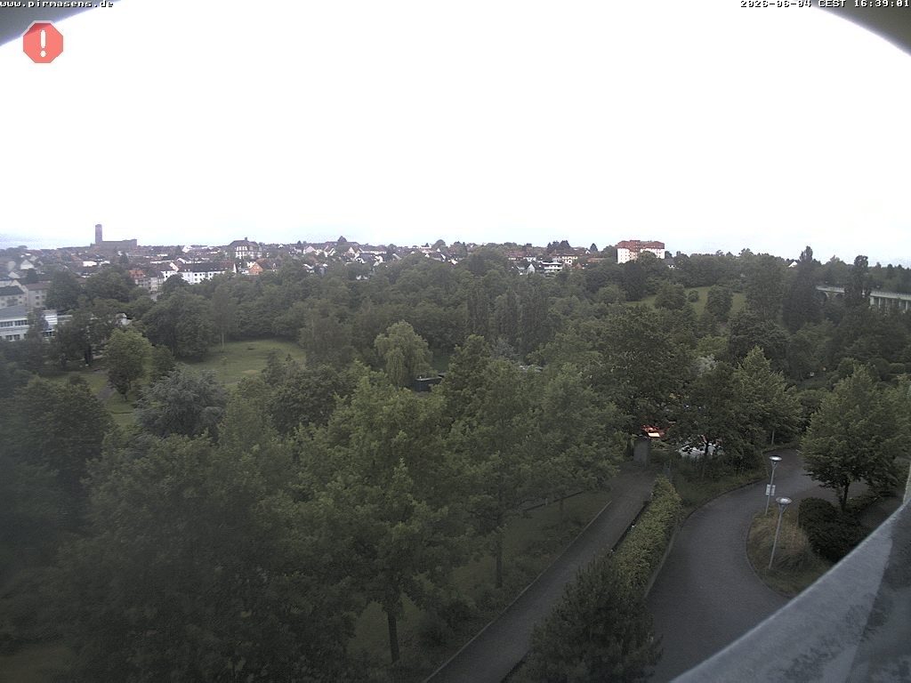 Archiv Foto Webcam Pirmasens - Blick vom Museum Dynamikum auf den Strecktalpark