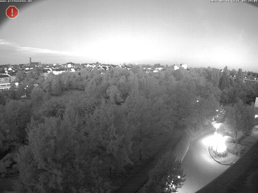 Archiv Foto Webcam Pirmasens - Blick vom Museum Dynamikum auf den Strecktalpark