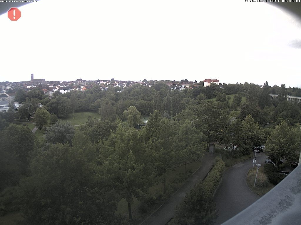 Archiv Foto Webcam Pirmasens - Blick vom Museum Dynamikum auf den Strecktalpark