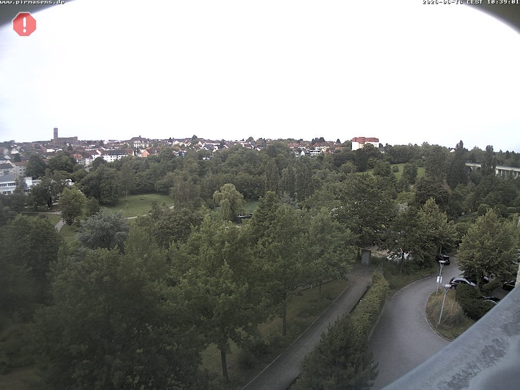 Archiv Foto Webcam Pirmasens - Blick vom Museum Dynamikum auf den Strecktalpark