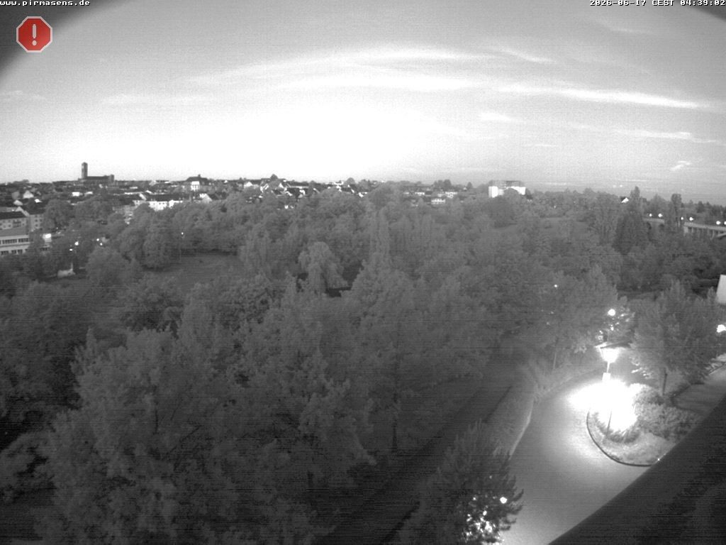 Archiv Foto Webcam Pirmasens - Blick vom Museum Dynamikum auf den Strecktalpark