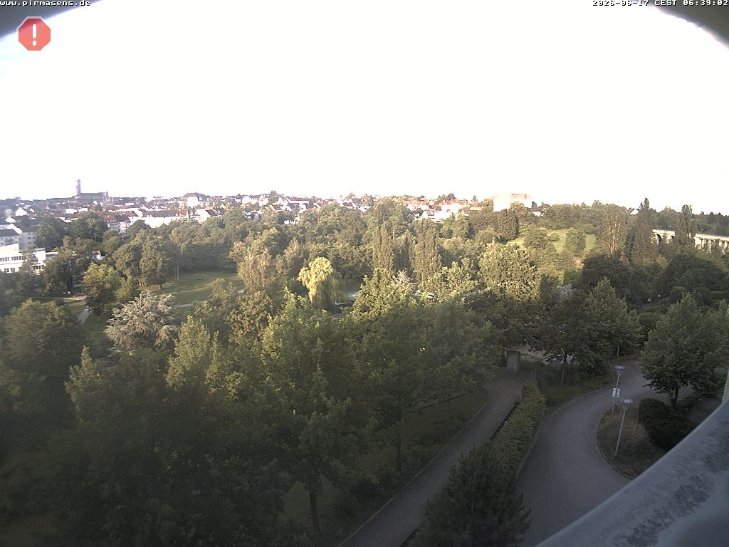 Archiv Foto Webcam Pirmasens - Blick vom Museum Dynamikum auf den Strecktalpark