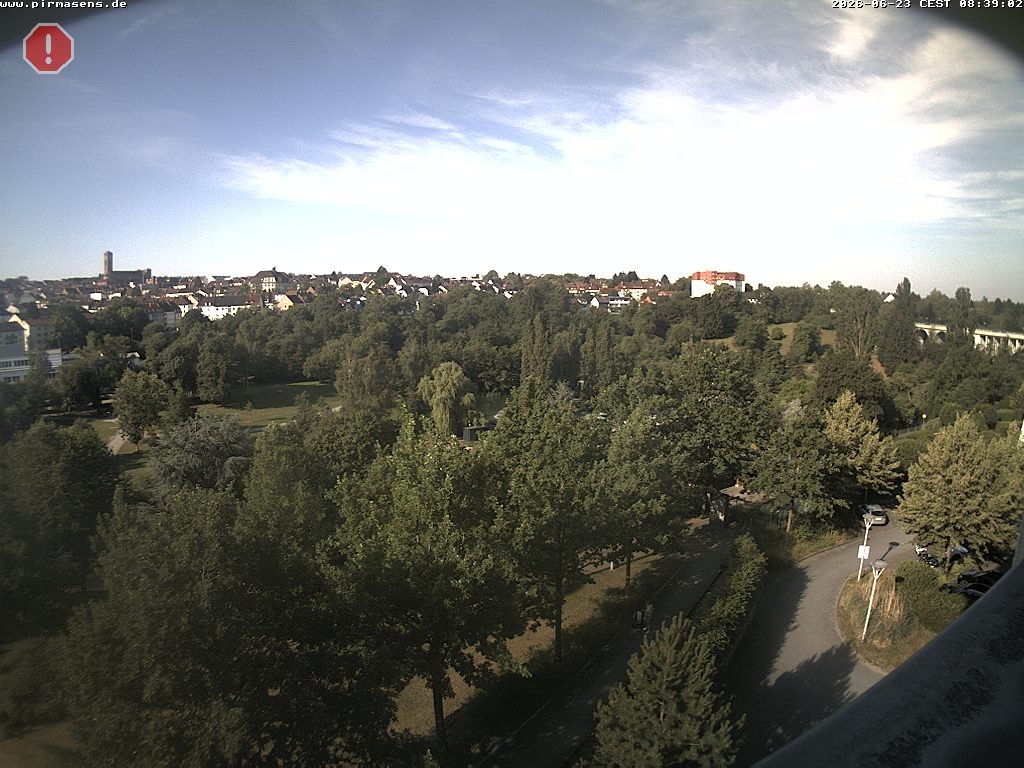 Archiv Foto Webcam Pirmasens - Blick vom Museum Dynamikum auf den Strecktalpark