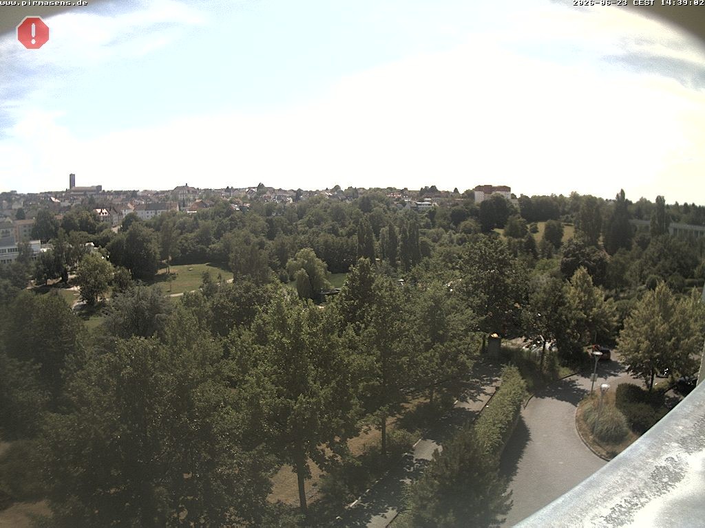 Archiv Foto Webcam Pirmasens - Blick vom Museum Dynamikum auf den Strecktalpark