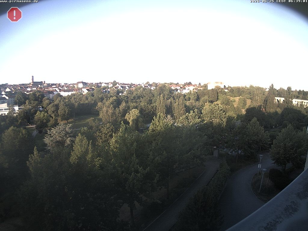 Archiv Foto Webcam Pirmasens - Blick vom Museum Dynamikum auf den Strecktalpark