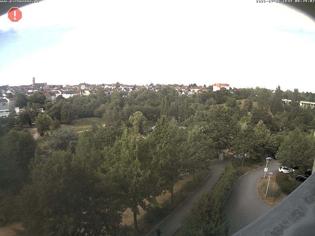 Archiv Foto Webcam Pirmasens - Blick vom Museum Dynamikum auf den Strecktalpark