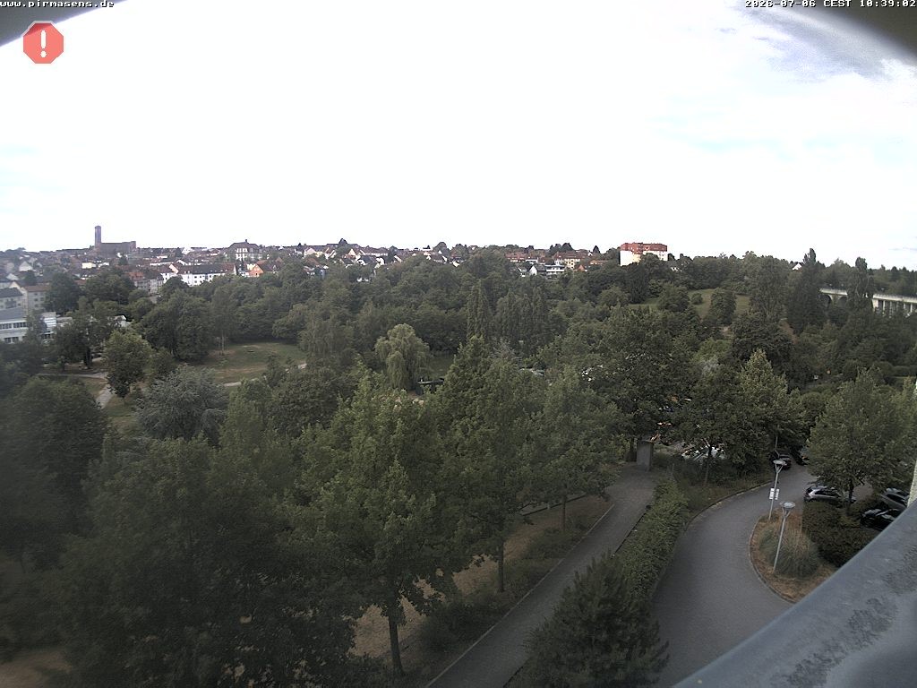 Archiv Foto Webcam Pirmasens - Blick vom Museum Dynamikum auf den Strecktalpark