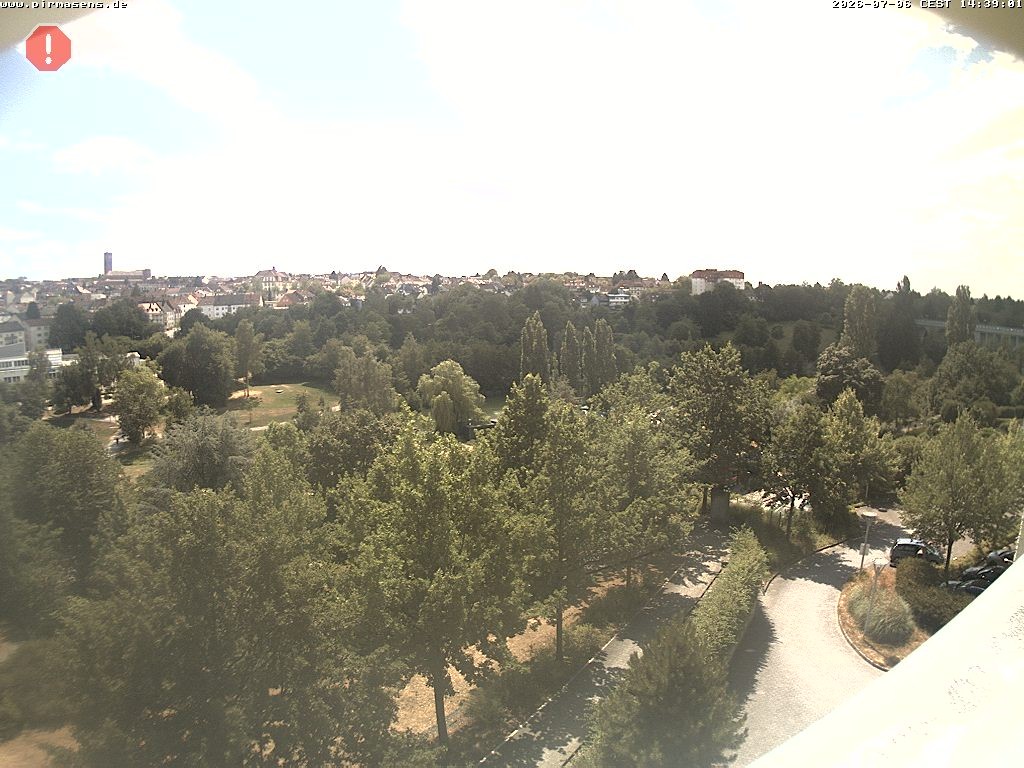 Archiv Foto Webcam Pirmasens - Blick vom Museum Dynamikum auf den Strecktalpark