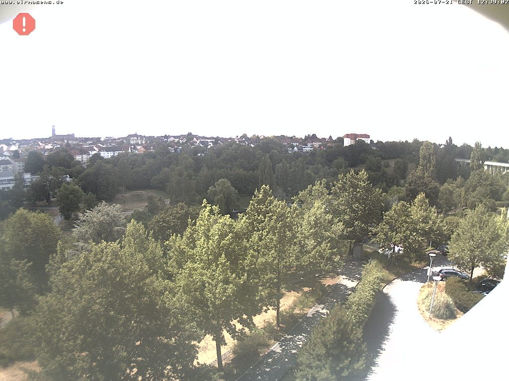 Archiv Foto Webcam Pirmasens - Blick vom Museum Dynamikum auf den Strecktalpark