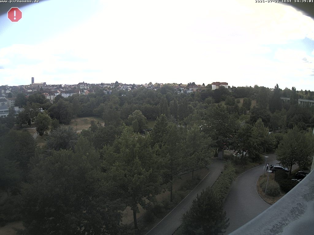Archiv Foto Webcam Pirmasens - Blick vom Museum Dynamikum auf den Strecktalpark