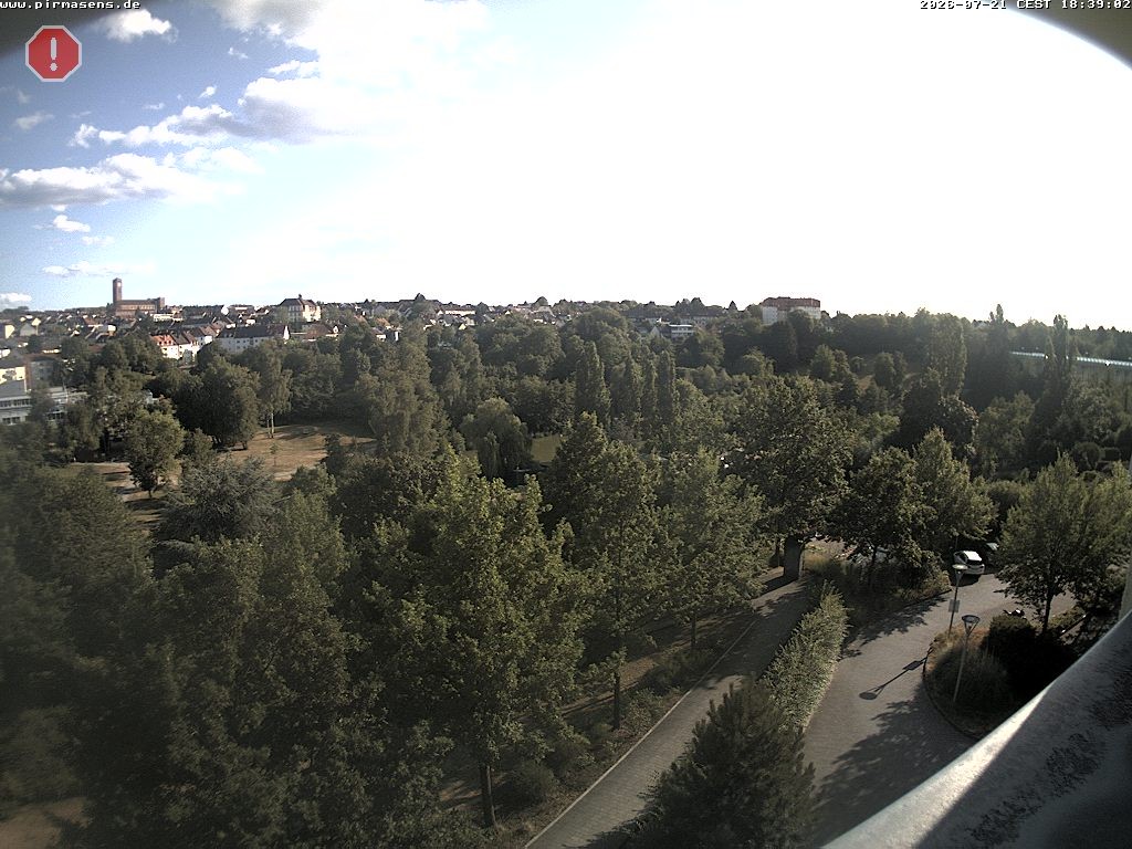Archiv Foto Webcam Pirmasens - Blick vom Museum Dynamikum auf den Strecktalpark