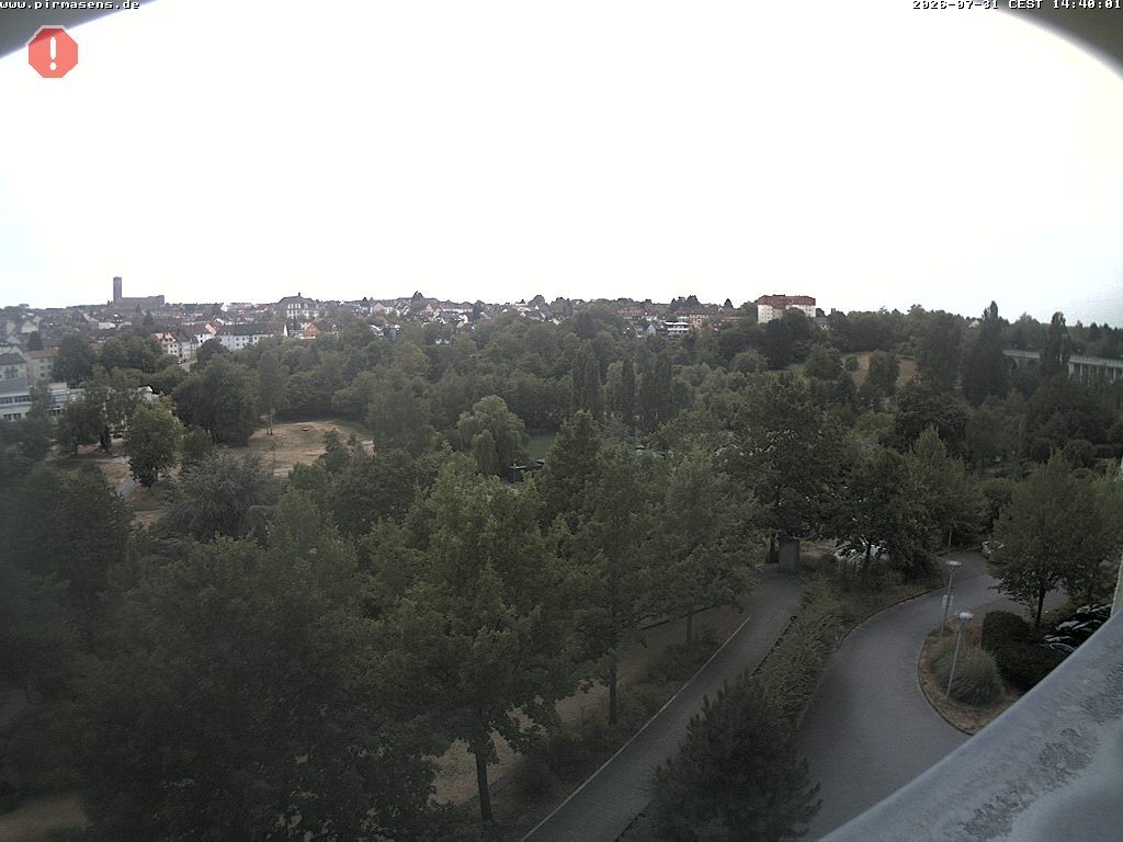 Archiv Foto Webcam Pirmasens - Blick vom Museum Dynamikum auf den Strecktalpark