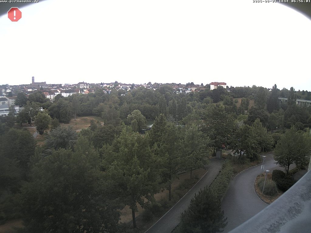 Archiv Foto Webcam Pirmasens - Blick vom Museum Dynamikum auf den Strecktalpark