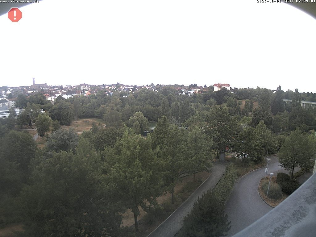 Archiv Foto Webcam Pirmasens - Blick vom Museum Dynamikum auf den Strecktalpark
