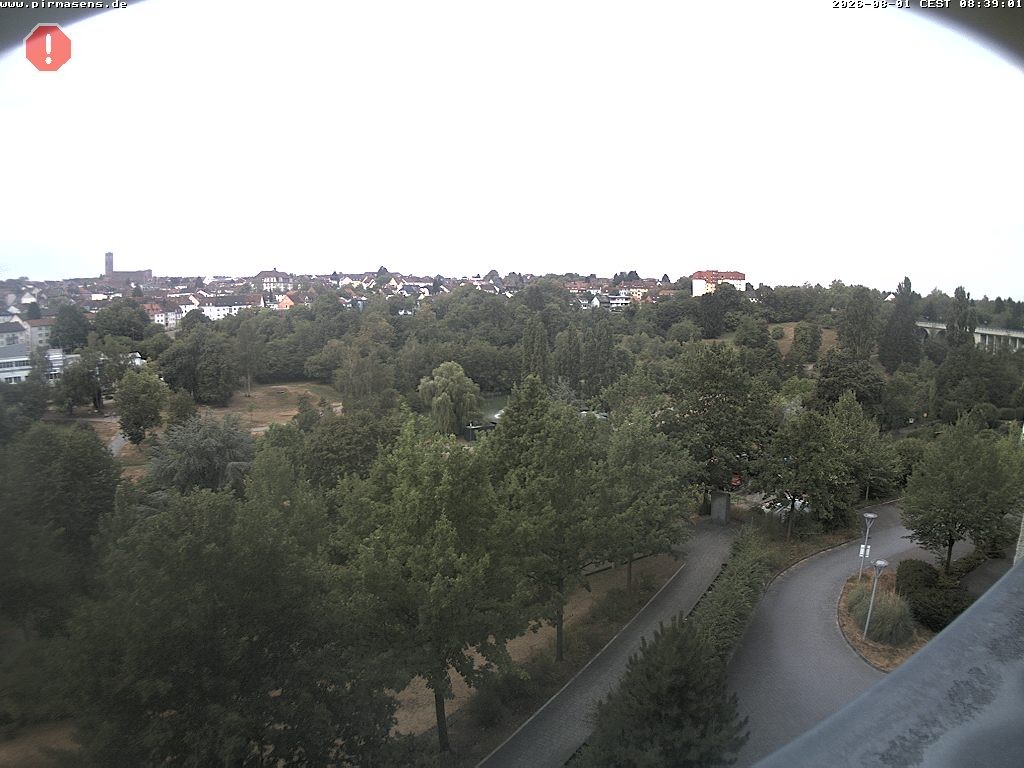 Archiv Foto Webcam Pirmasens - Blick vom Museum Dynamikum auf den Strecktalpark