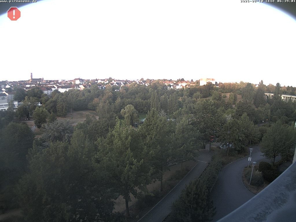 Archiv Foto Webcam Pirmasens - Blick vom Museum Dynamikum auf den Strecktalpark