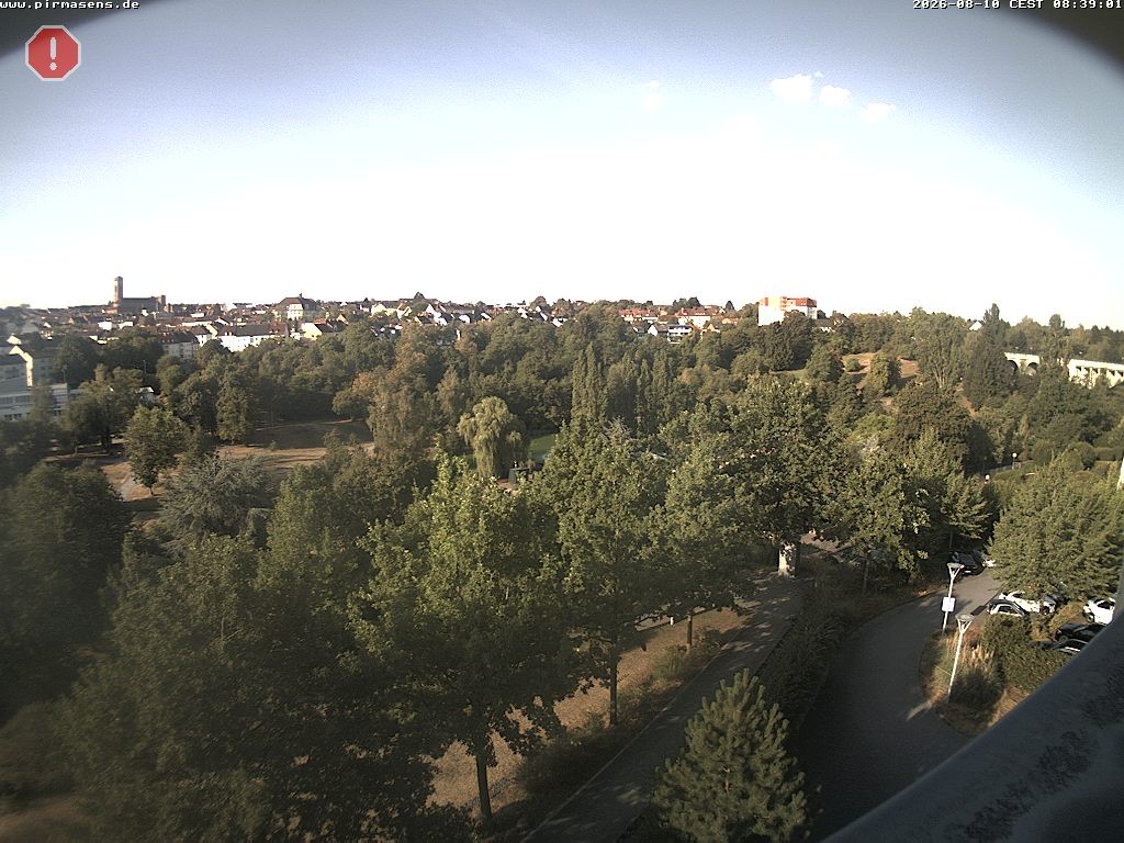 Archiv Foto Webcam Pirmasens - Blick vom Museum Dynamikum auf den Strecktalpark