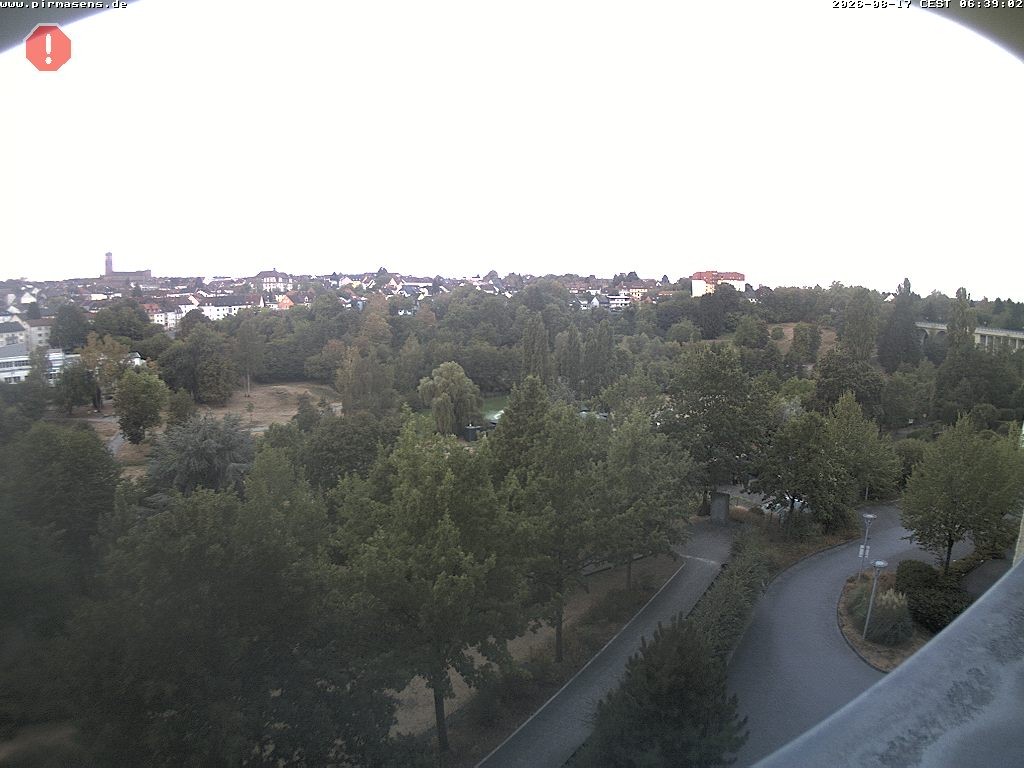 Archiv Foto Webcam Pirmasens - Blick vom Museum Dynamikum auf den Strecktalpark