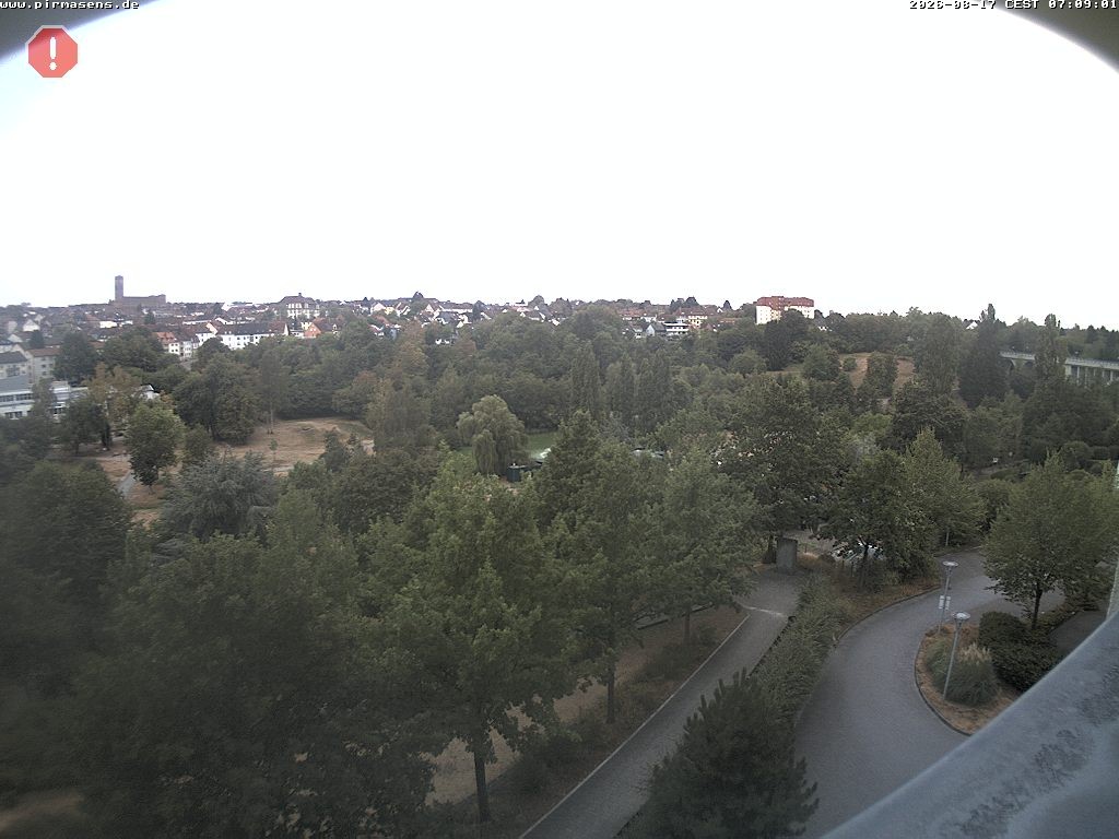 Archiv Foto Webcam Pirmasens - Blick vom Museum Dynamikum auf den Strecktalpark