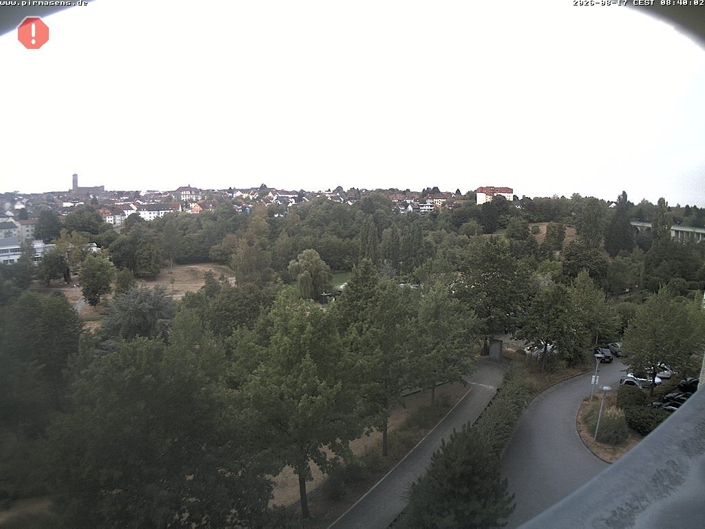 Archiv Foto Webcam Pirmasens - Blick vom Museum Dynamikum auf den Strecktalpark