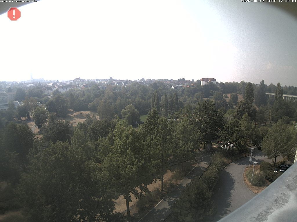 Archiv Foto Webcam Pirmasens - Blick vom Museum Dynamikum auf den Strecktalpark
