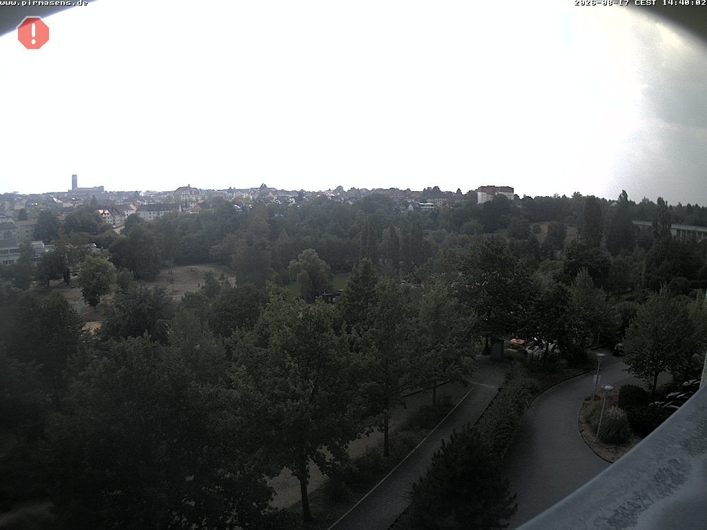 Archiv Foto Webcam Pirmasens - Blick vom Museum Dynamikum auf den Strecktalpark