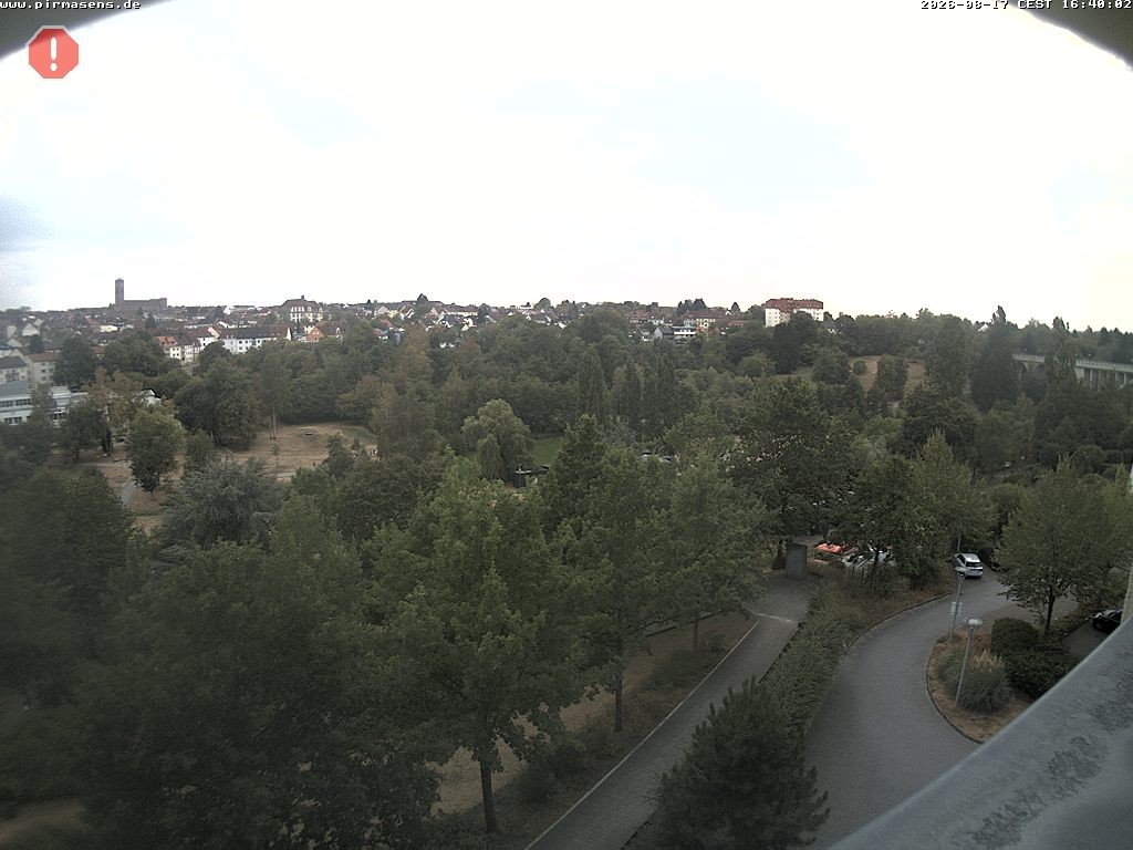 Archiv Foto Webcam Pirmasens - Blick vom Museum Dynamikum auf den Strecktalpark