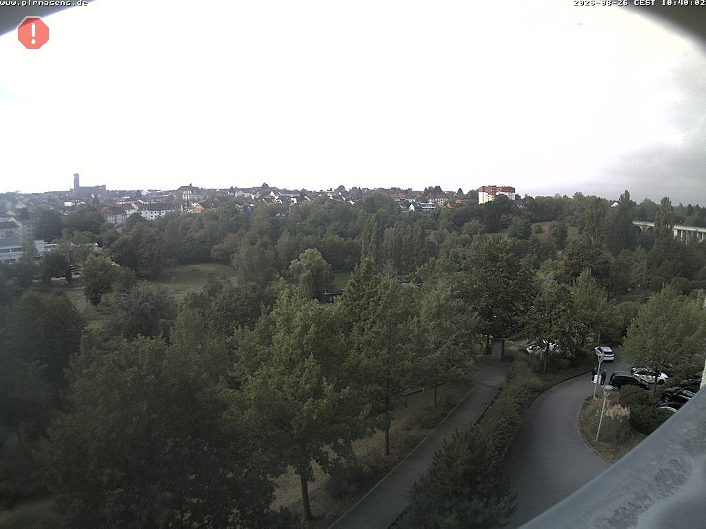 Archived image Webcam Pirmasens (Rheinland-Pfalz) - Blick vom Museum Dynamikum auf den Strecktalpark