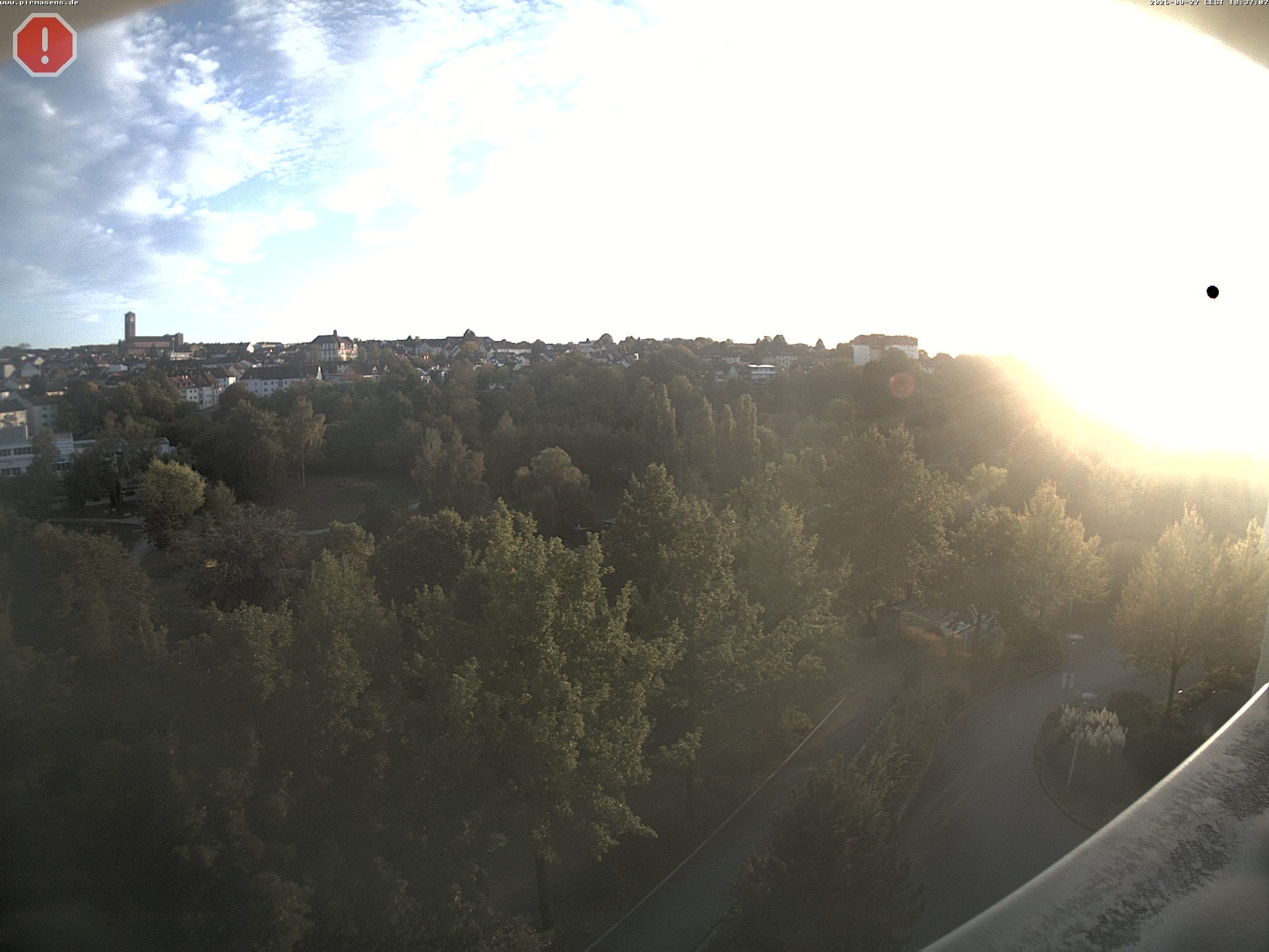 Archiv Foto Webcam Pirmasens - Blick vom Museum Dynamikum auf den Strecktalpark