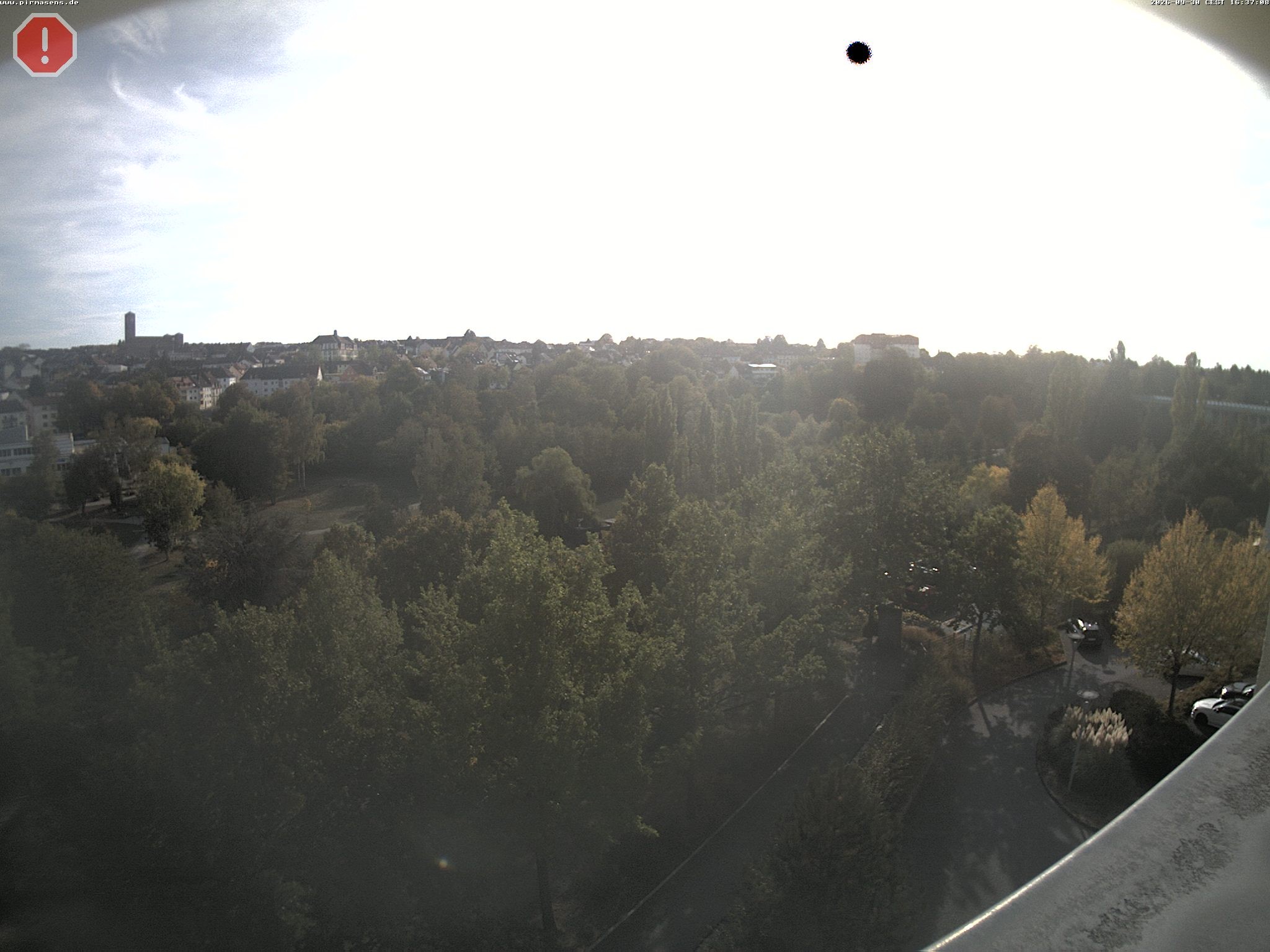 Archiv Foto Webcam Pirmasens - Blick vom Museum Dynamikum auf den Strecktalpark