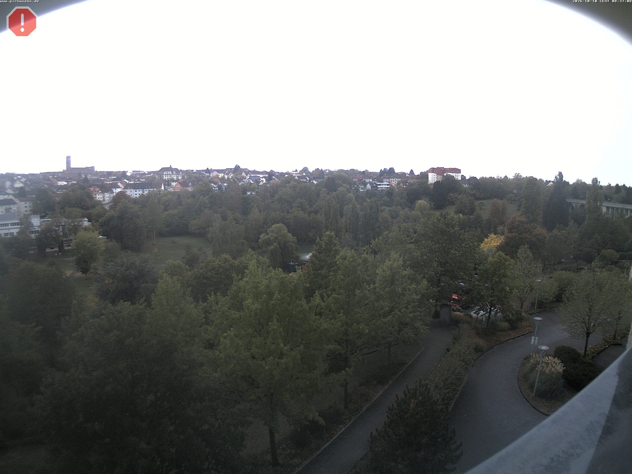 Archiv Foto Webcam Pirmasens - Blick vom Museum Dynamikum auf den Strecktalpark