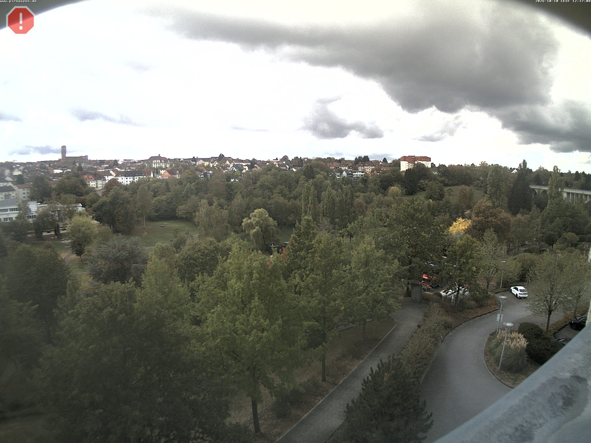 Archiv Foto Webcam Pirmasens - Blick vom Museum Dynamikum auf den Strecktalpark
