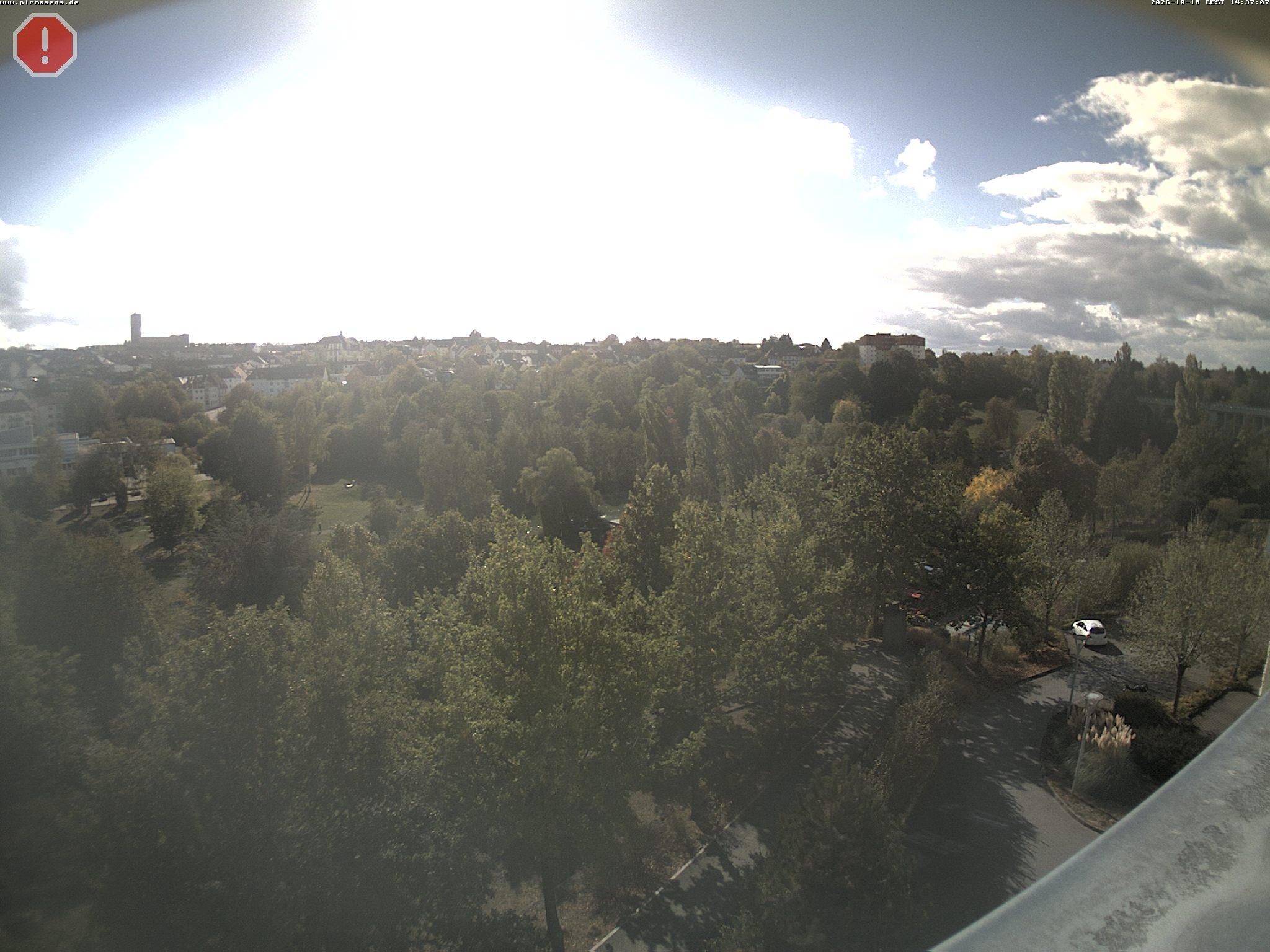 Archiv Foto Webcam Pirmasens - Blick vom Museum Dynamikum auf den Strecktalpark