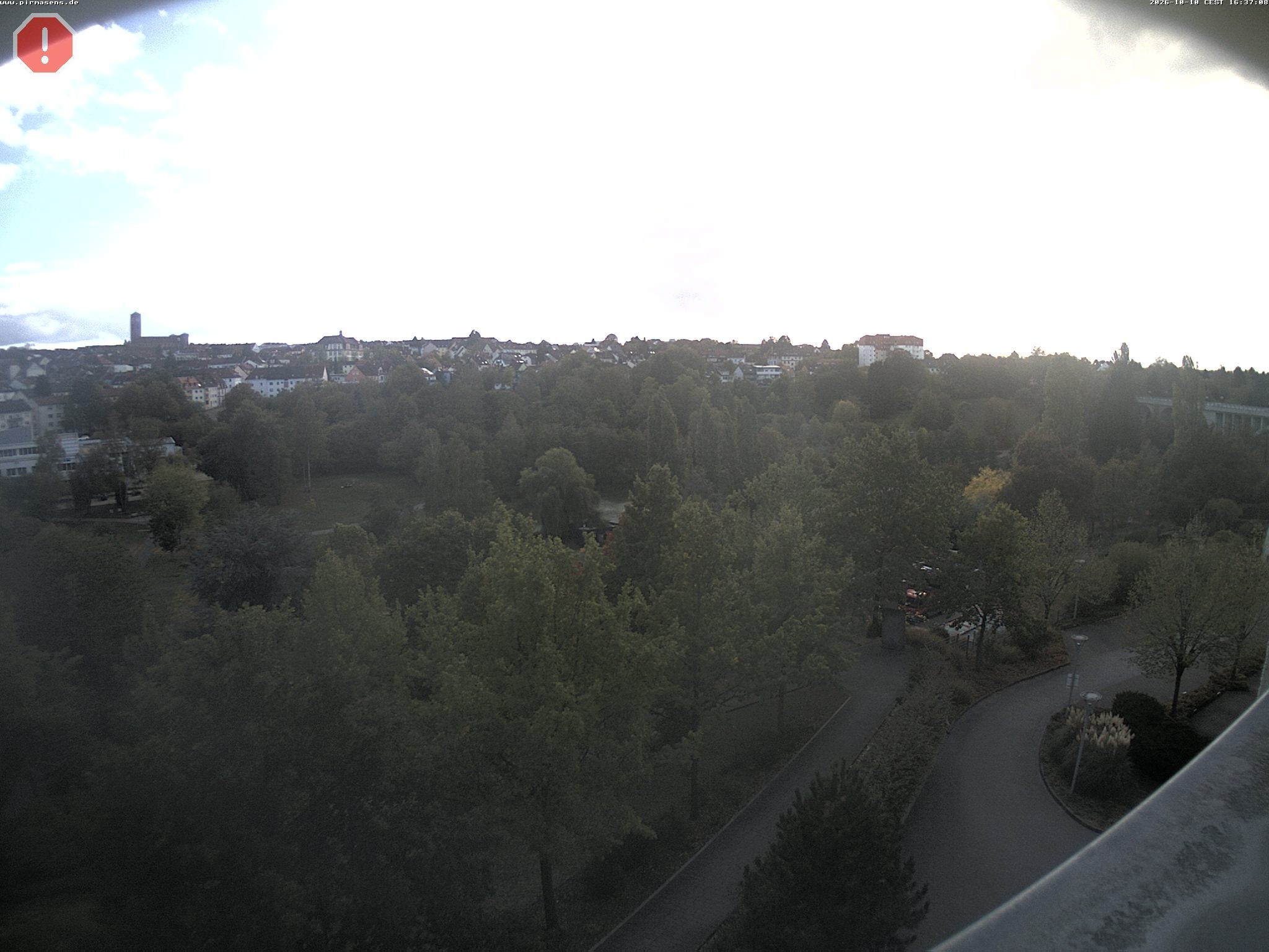 Archiv Foto Webcam Pirmasens - Blick vom Museum Dynamikum auf den Strecktalpark