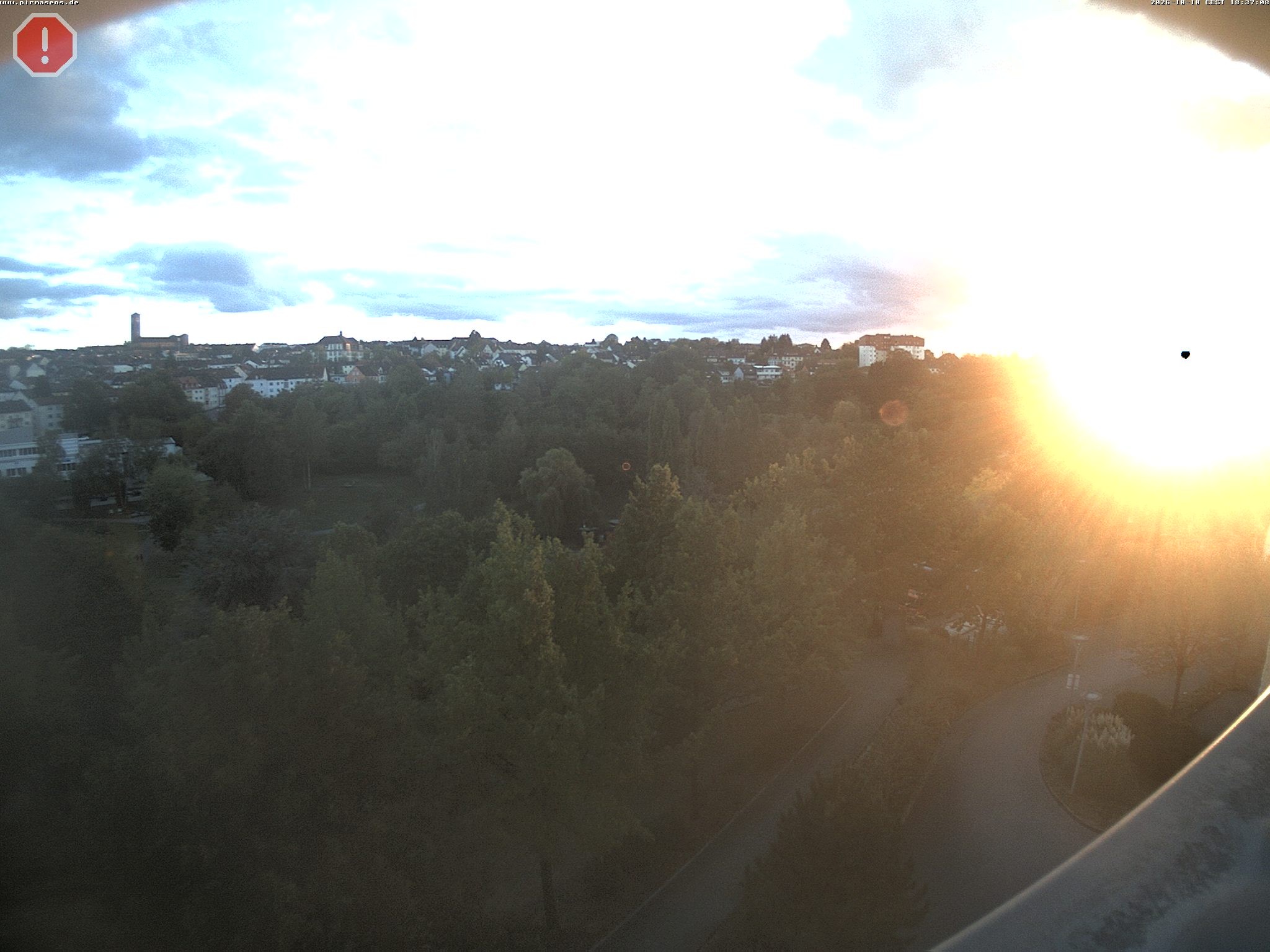 Archiv Foto Webcam Pirmasens - Blick vom Museum Dynamikum auf den Strecktalpark