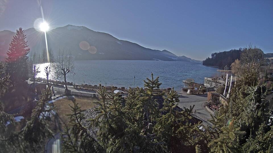 Archiv Foto Webcam Blick auf den Fuschlsee von Ebners Waldhof