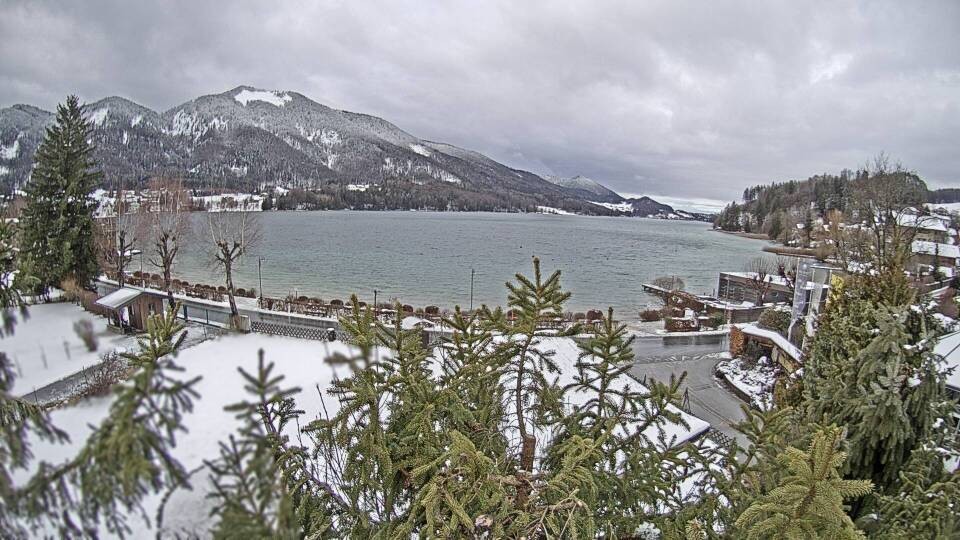 Archiv Foto Webcam Blick auf den Fuschlsee von Ebners Waldhof