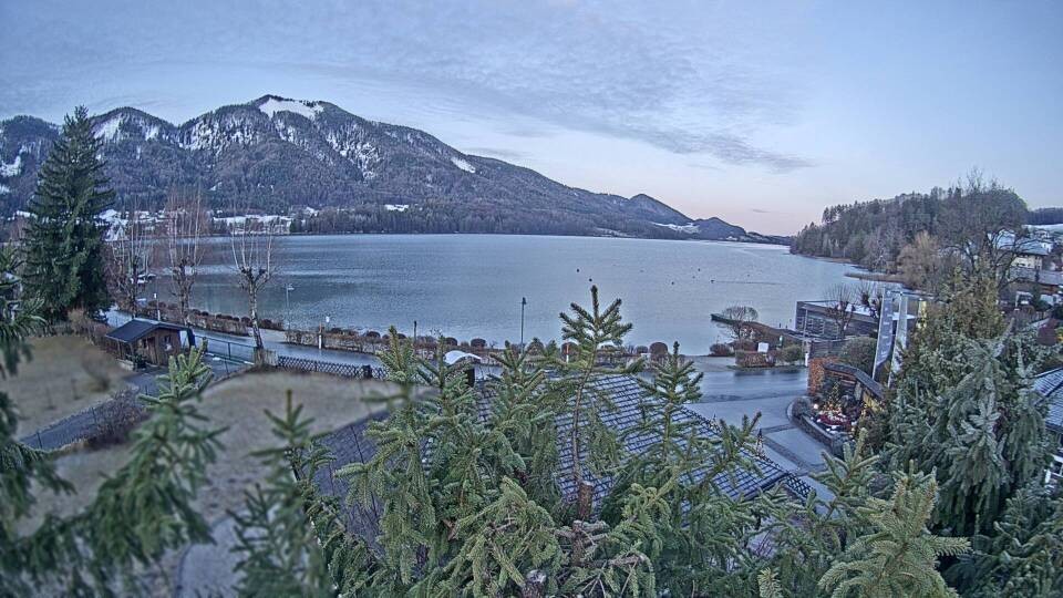Archiv Foto Webcam Blick auf den Fuschlsee von Ebners Waldhof
