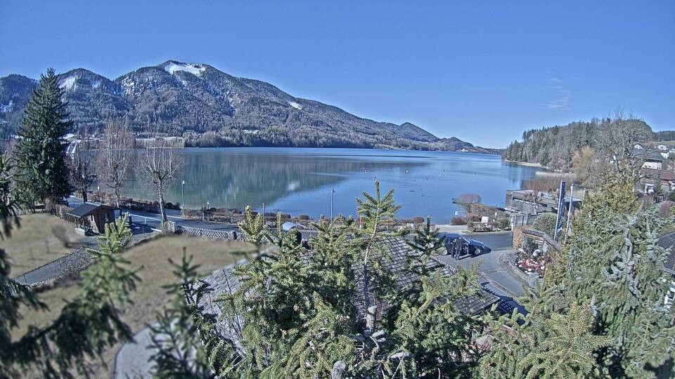 Archiv Foto Webcam Blick auf den Fuschlsee von Ebners Waldhof