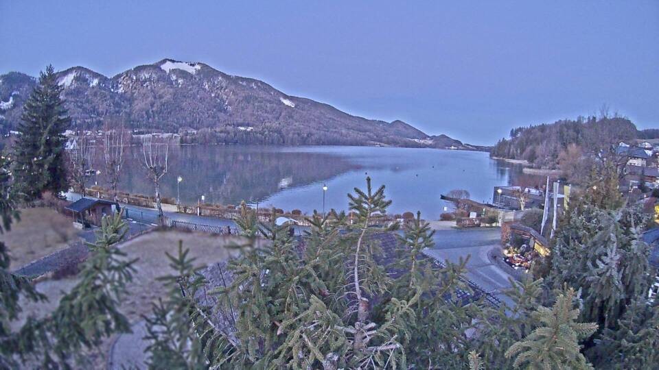 Archiv Foto Webcam Blick auf den Fuschlsee von Ebners Waldhof