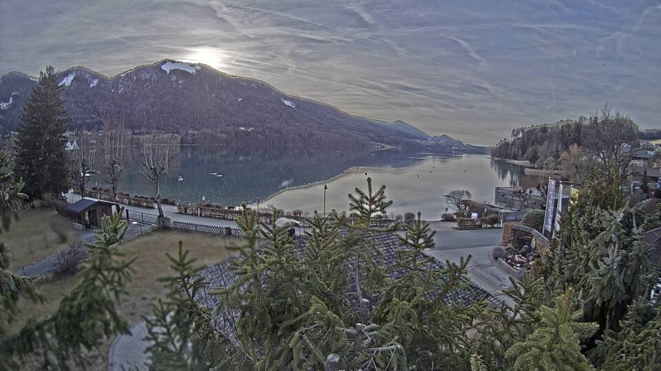 Archiv Foto Webcam Blick auf den Fuschlsee von Ebners Waldhof