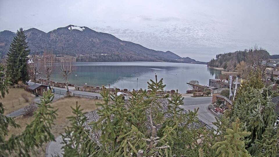 Archiv Foto Webcam Blick auf den Fuschlsee von Ebners Waldhof