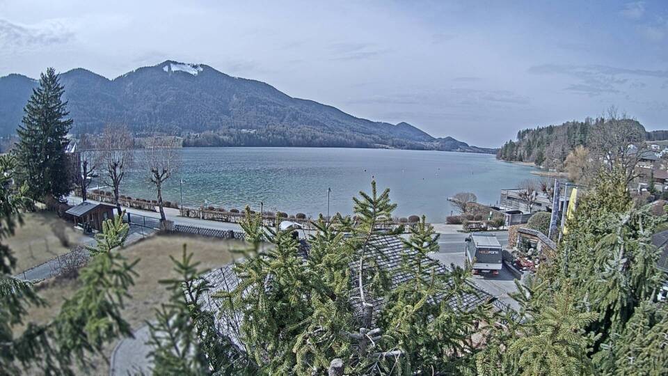 Archiv Foto Webcam Blick auf den Fuschlsee von Ebners Waldhof