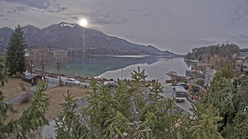 Archiv Foto Webcam Blick auf den Fuschlsee von Ebners Waldhof